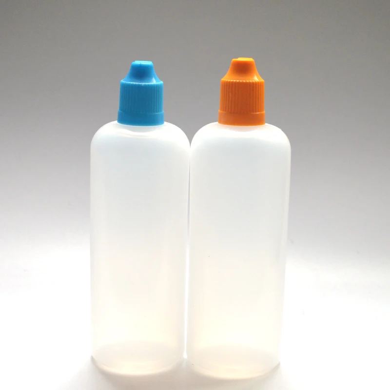 

Empty PE Bottle 120ml Plastic Dropper Bottles With Childproof Cap and Long Tip 120 ml E Liquid Bottle