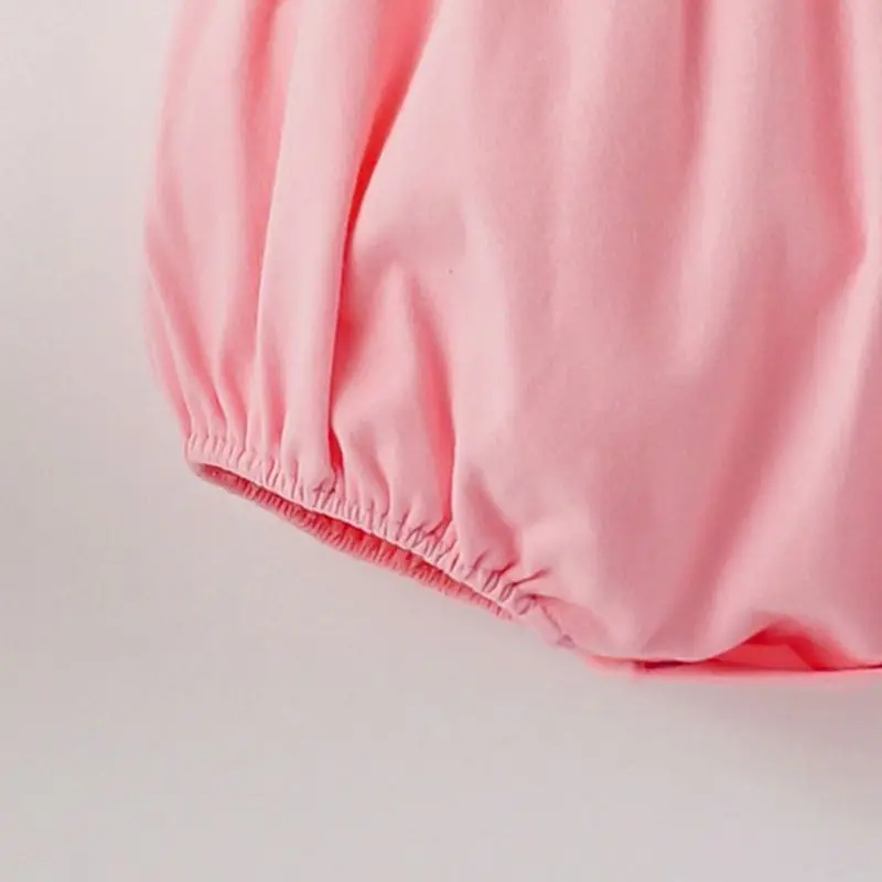 

Newborn Baby Girls Summer Bodysuits Solid Cotton Infant Girls Bodysuit Short Sleeve Jumpsuits Toddler Clothing 0-24M