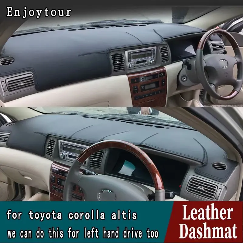 Кожаный коврик для приборной панели Toyota Corolla 2003 2004 2005 2006 аксессуары стайлинга