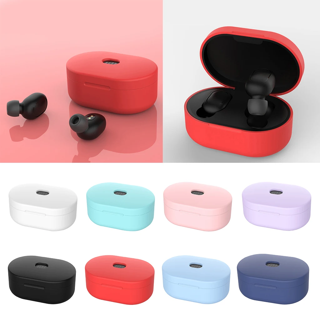 Силиконовый защитный чехол для Xiaomi Redmi Airdot TWS Bluetooth беспроводные наушники из ТПУ |