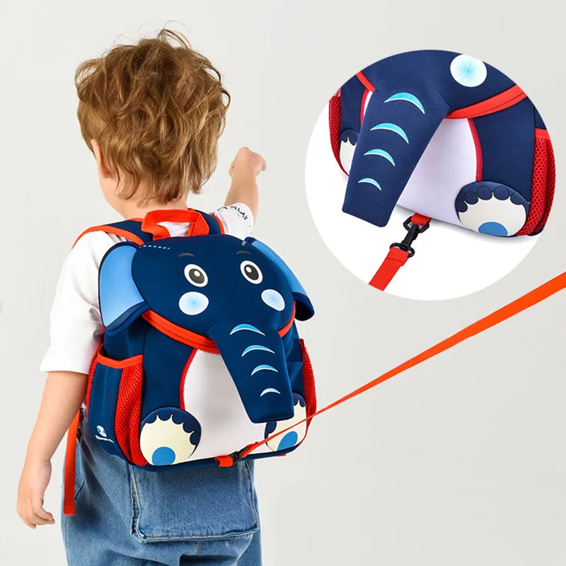Водонепроницаемые школьные ранцы для мальчиков и девочек милые рюкзаки синего