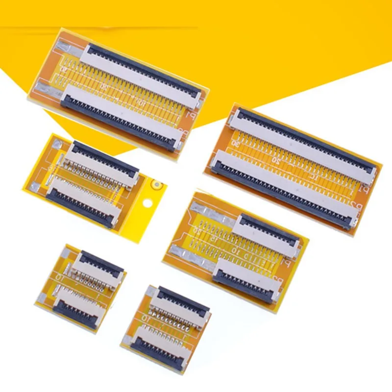 1 шт. FPC FFC Гибкая плоская плата удлинителя кабеля 0 мм Шаг 6 8 10 12 14 20 30 40 50 контактный