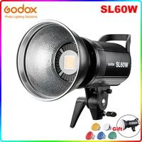 godox sl 60w sl60w led continuous video light 60w cri 95 white 5600k bowens mount for sony photography studio video recording