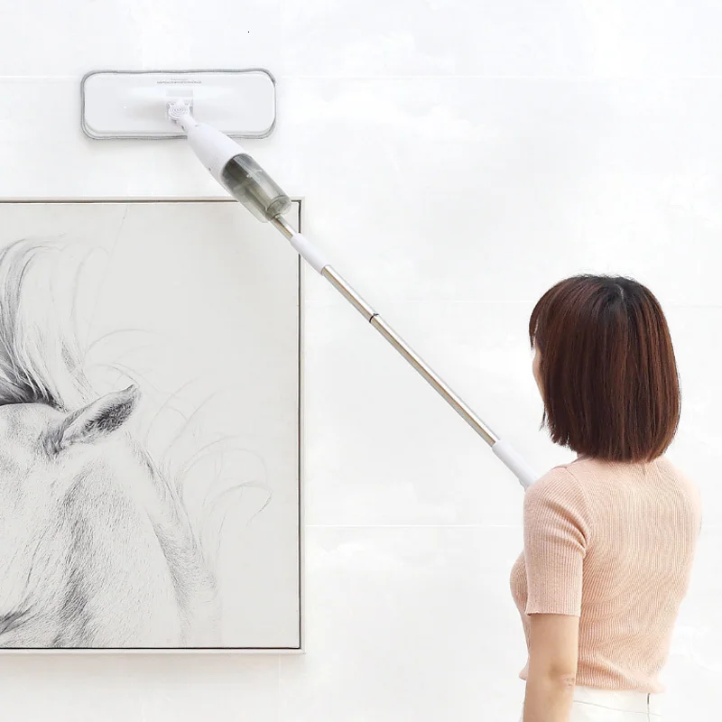 Швабра Xiaomi Mijia Smart Deerma с распылителем воды вращающаяся на 360 градусов Чистящая