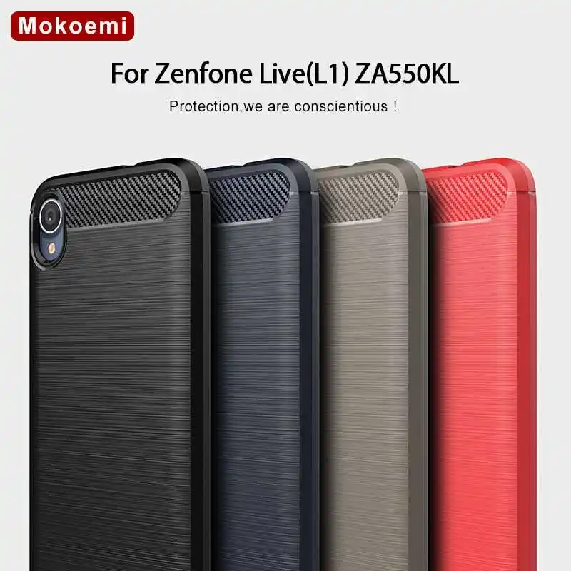 Ударопрочный Мягкий силиконовый чехол Mokoemi 5 дюйма для Asus Zenfone Live L1 ZA550K телефона |