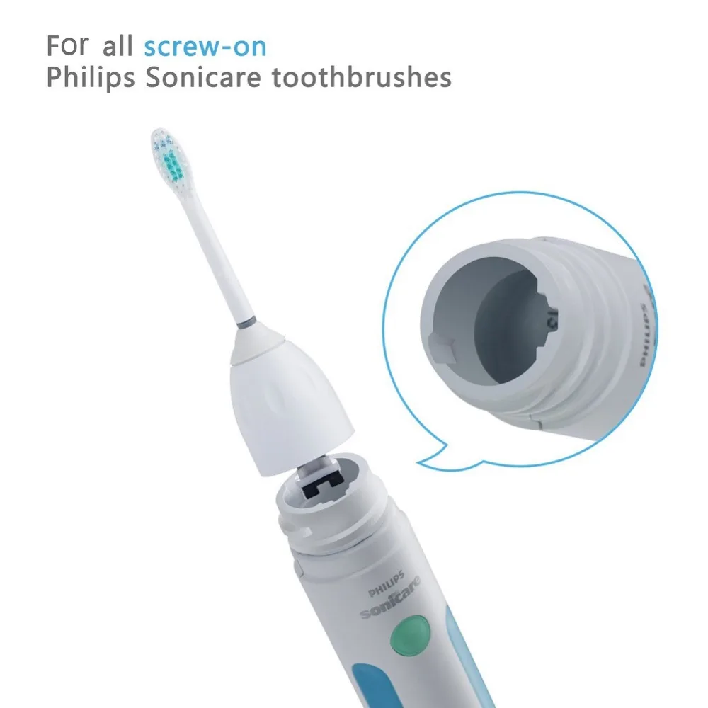 6Pk сменные головки для электрической зубной щетки для Philips Sonicare Серии E, насадки с крышкой, мягкие щетинки, эссенция HX7001