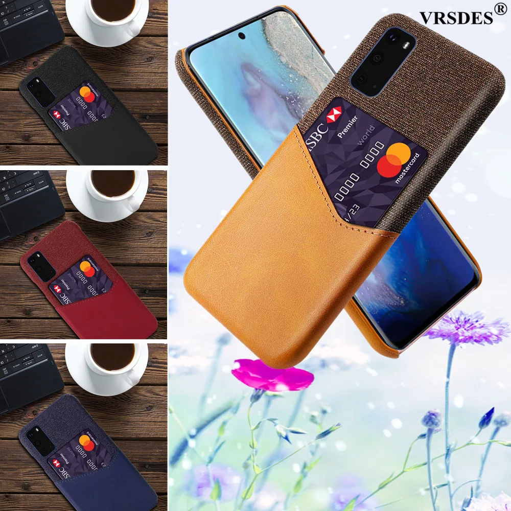 Чехол из искусственной кожи с отделениями для карт деловой чехол Samsung Galaxy S20 Ultra S10