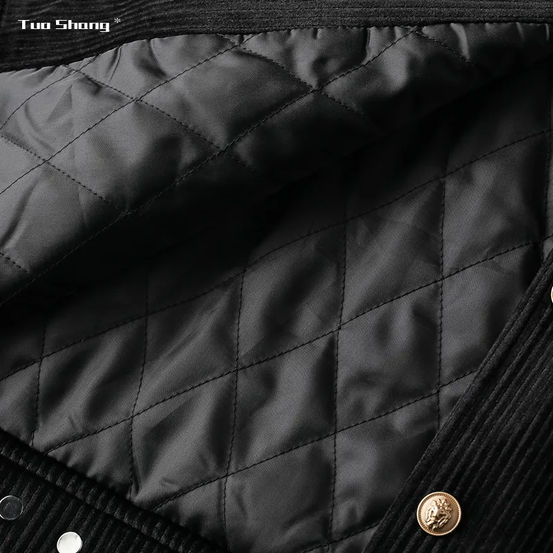 

corduroy Cotton corduroy male 2020 winter new extension is the men's wear an old men brief paragraph jacket lapel