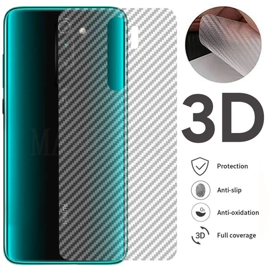5 шт./Лот 3D прозрачная углеродная волоконная защита для экрана Xiaomi Mi Redmi Note 9S 8T