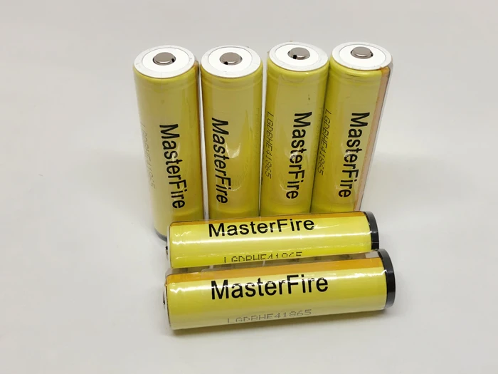Оригинальный защитный аккумулятор MasterFire 10 шт./лот LG HE4 Chem 18650 ICR18650HE4 20A литиевый