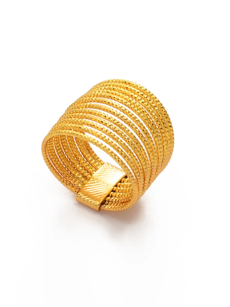 Anniyo Гавайское кольцо для женщин девушек золотой цвет африканский арабский палец