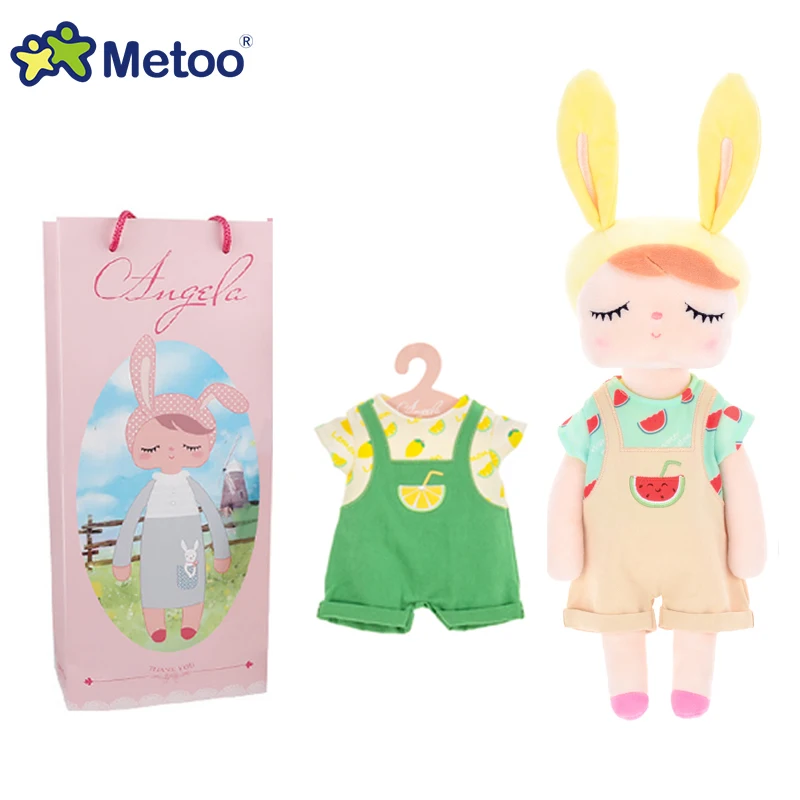 Новые оригинальные плюшевые игрушки Metoo наряд куклы Анжелы в коробке нарядная