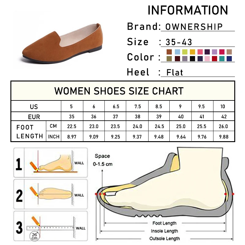 Женские повседневные лоферы на плоской подошве Обувь больших размеров Модель 2020