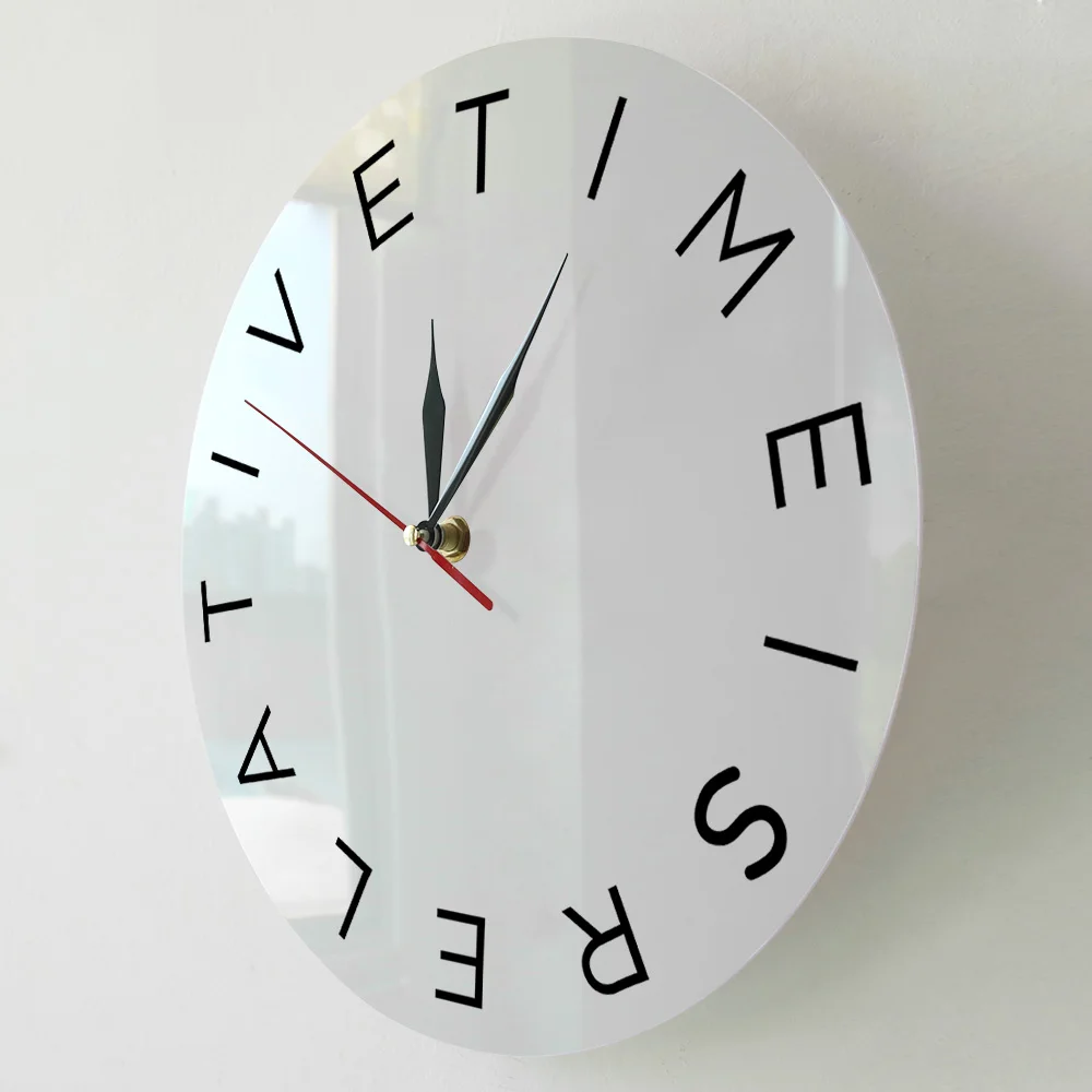 Настенные часы Time Is относительного современного настроения школьные фотообои