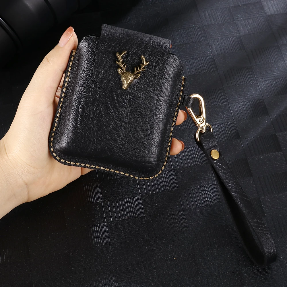 for samsung galaxy z flip belt clip holster case cover for galaxy z flip genuine leather waist bag coque free global shipping