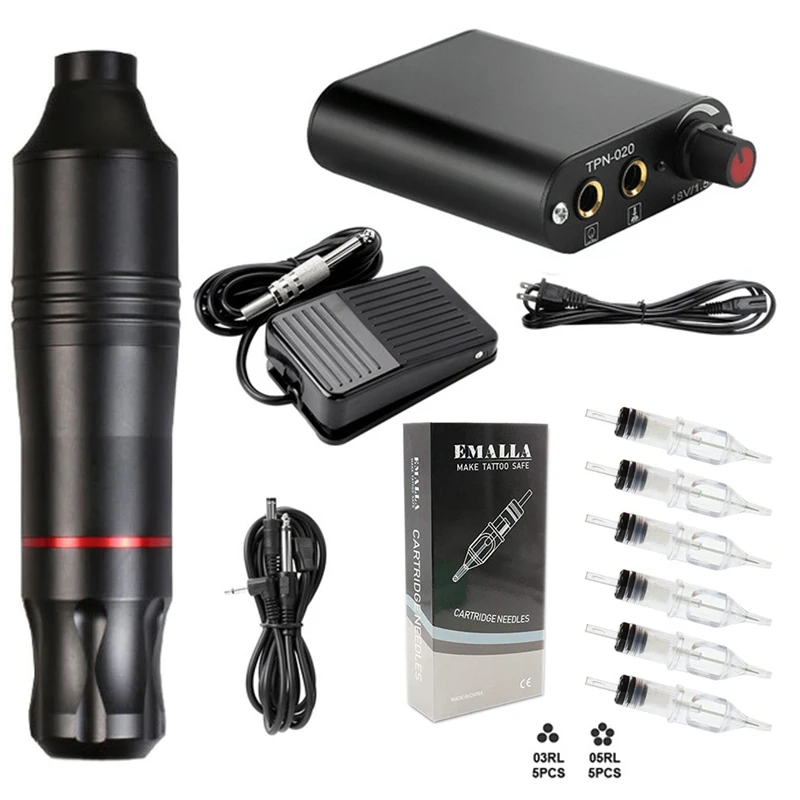 Тату наборы картридж тату машинка набор ручек роторная ручка иглы источник
