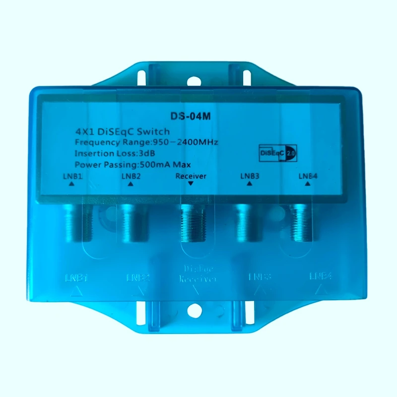 

DiSEqC переключатель 4/1 HDTV переключатель спутниковый распределитель с водонепроницаемым корпусом для широкополосного спутникового приемник...