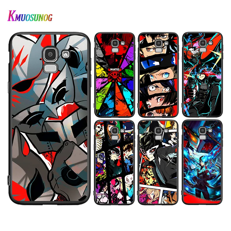 

Hot Anime Persona 5 Game For Samsung Galaxy J2 J3 J4 Core J5 J6 J7 J8 Prime Duo Plus 2018 2017 2016 Black Phone Case