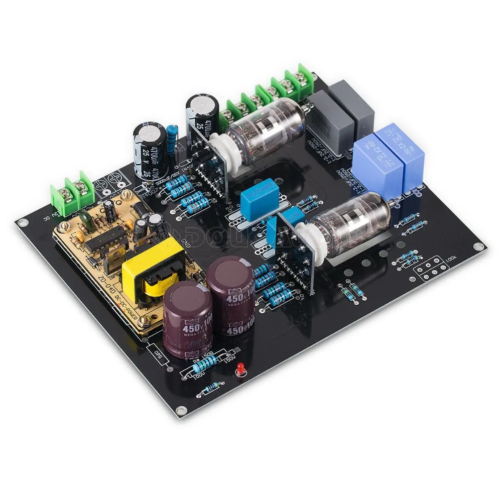 Nobsound Hi-Fi стерео 12AX7 вакуумный ламповый предусилитель доска для домашних автомобильных динамиков Ref to Matisse DC12V