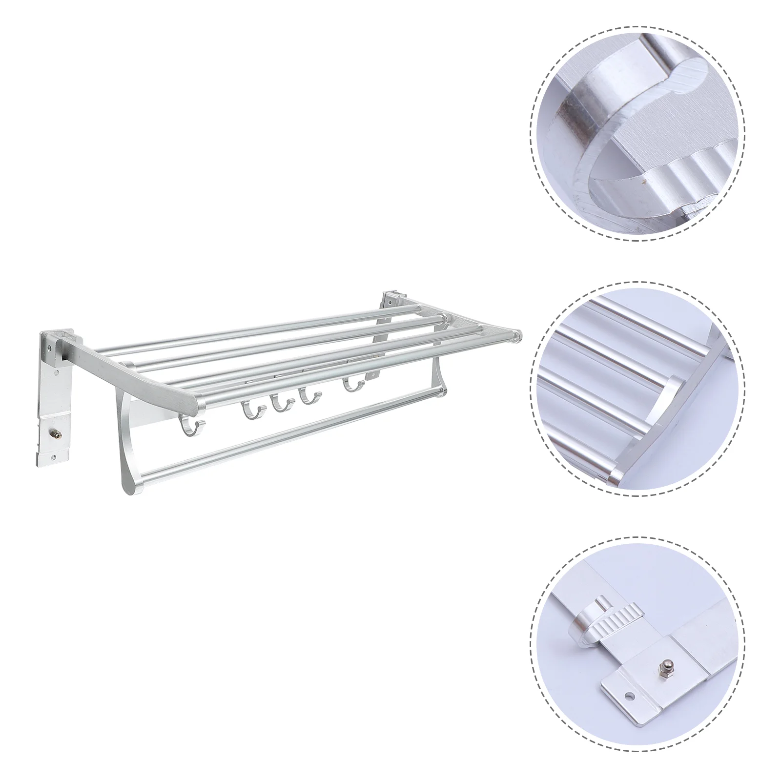 

1 Set Useful Bathroom Towel Rack Sturdy Wall Slippers Rack Premium Towel Rack