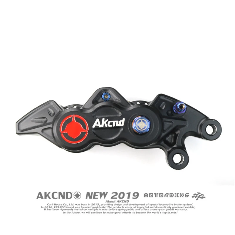 AKCND мотоцикл 6 ПОРШНЕВЫЕ тормозные суппорты алюминиевый сплав CNC гидравлический дисковый тормоз 40 мм Центр для yamaha xamx 300 Honda kawasaki