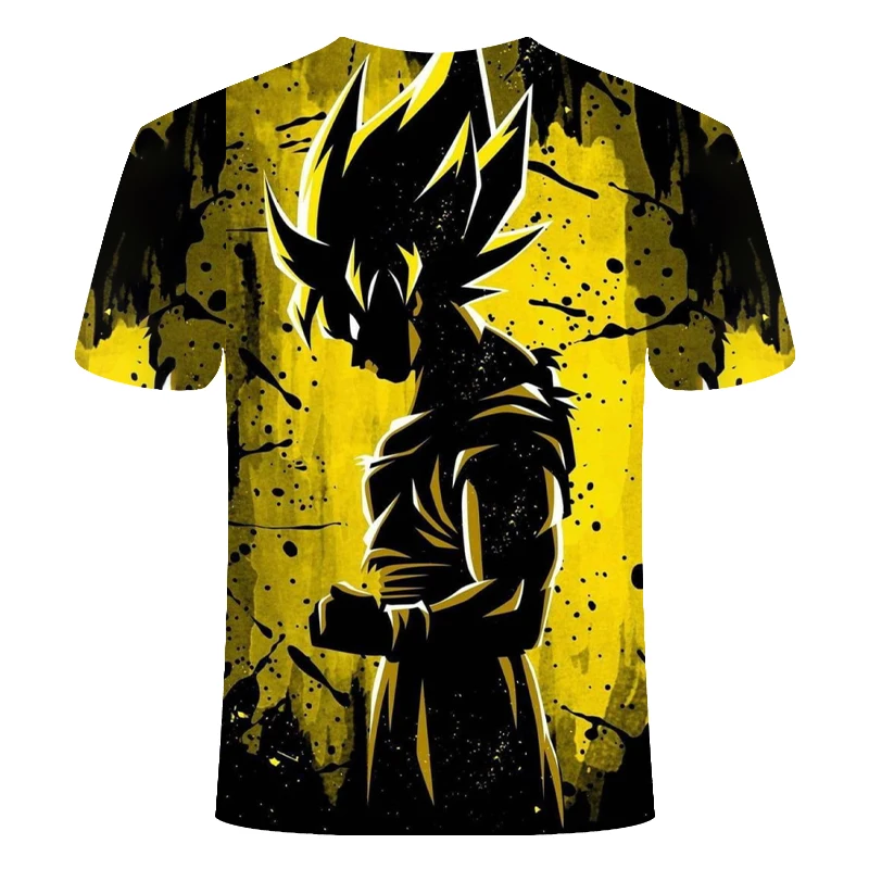 Горячая новинка Мужская и женская персональная аниме Dragon Ball Z 3D печать футболка классная модная удобная креативная рубашка с короткими рукавами