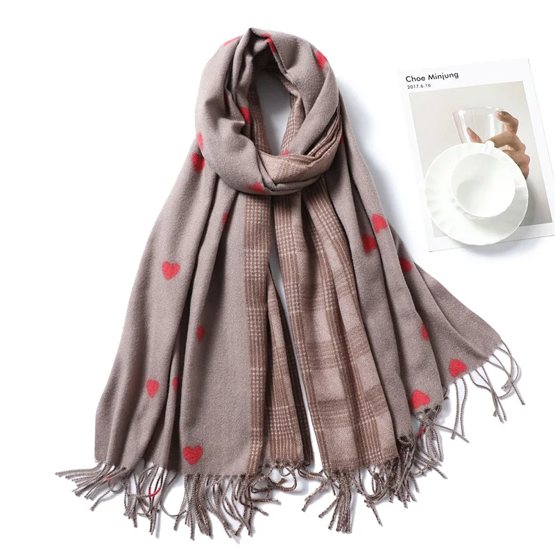 2019 роскошный бренд плед кашемировый женский шарф зимняя теплая шаль и