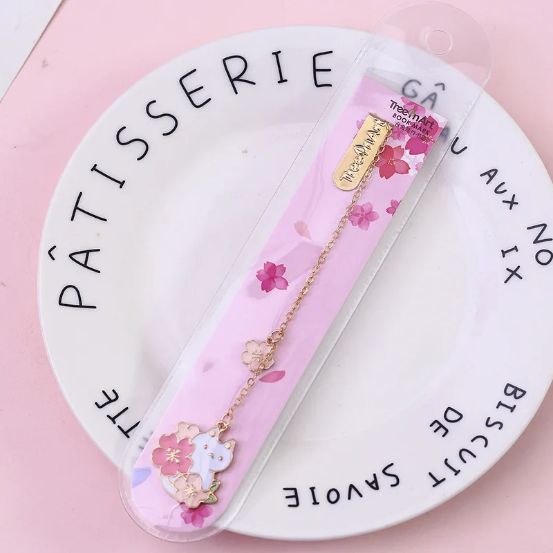 Вишневая Сакура с кроликом подвеска Закладка канцелярские принадлежности