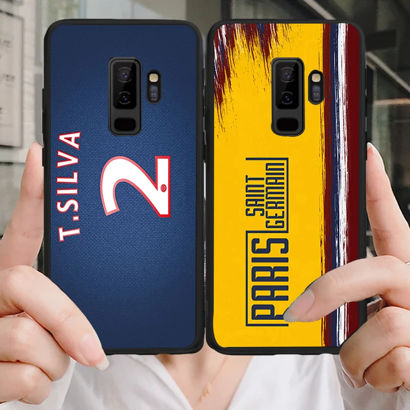 Чехол для телефона FC Paris PSG samsung Galaxy S6 S7 Edge S8 S9 Plus A3 A7 A5 A8 A9 J5 J7 S5 DIY чехол Silva мягкого