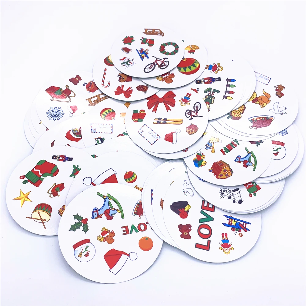 Новый Рождественский праздник настольные игры пятно it dobble карты настольная игра