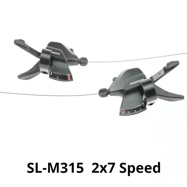 SL-M315 2X7 Speed Altus SL-M310 M315 рычаг переключения скоростей для велосипеда 3x7 3x8 2x7 2x8 21S 24S набор триггеров для переключения скоростей Rapid Fire Plus W/кабель переключения скоростей - Цвет: SL-M315 2X7 Speed
