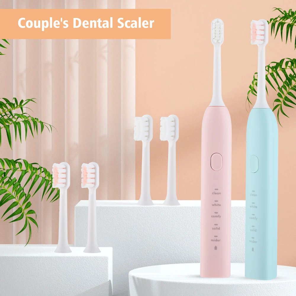

5 Modes USB Recharable Sonic Electric Toothbrush Oral Care Soft Toothbrush Household Teeth Whitening Dental Scaler Tooth Cleaner