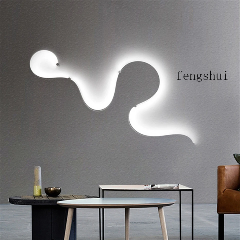 Постмодерн Настенные светильники Светодиодный белый черный прикроватная