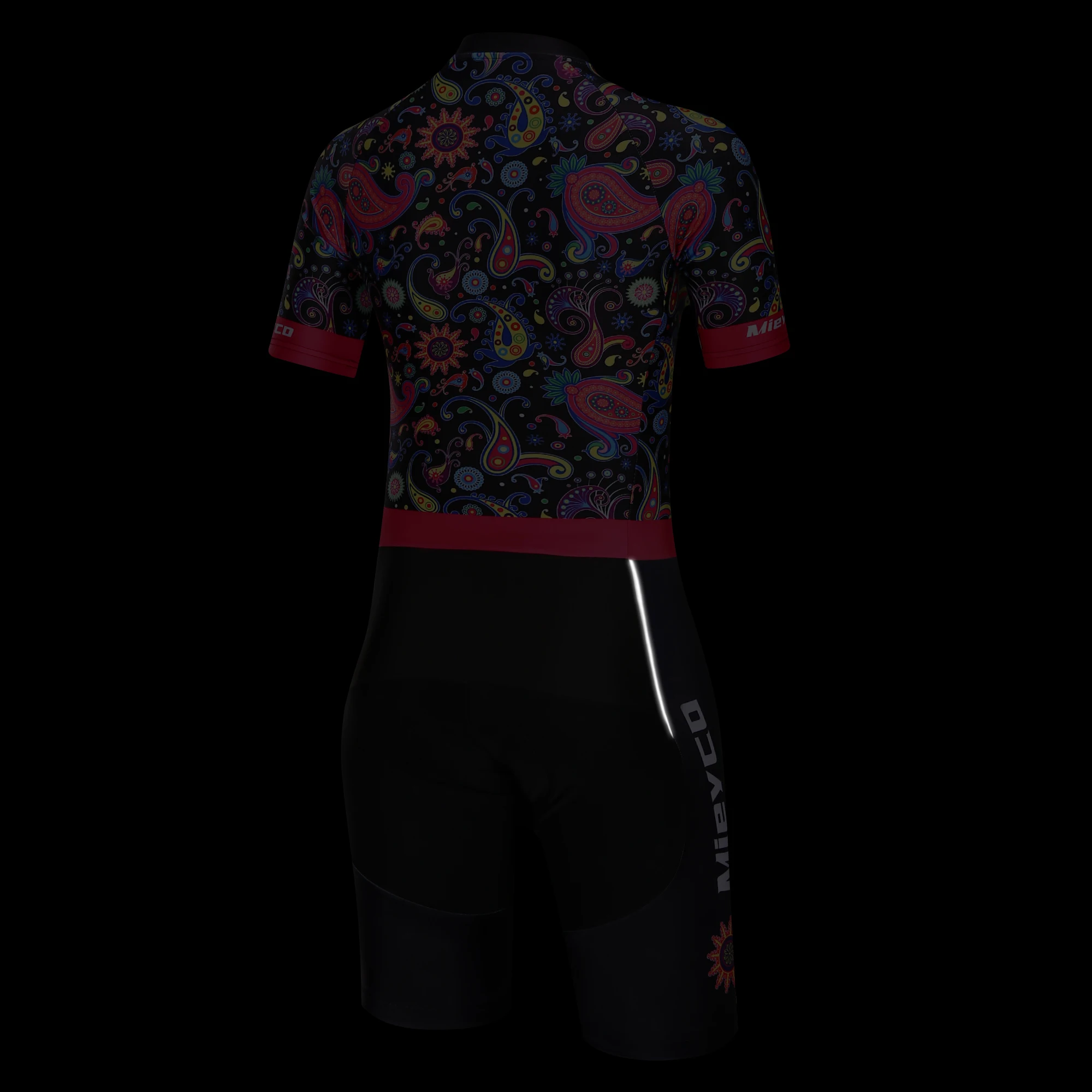 Летние триатлона снаряжение для велосипеда комбинезон с коротким рукавом