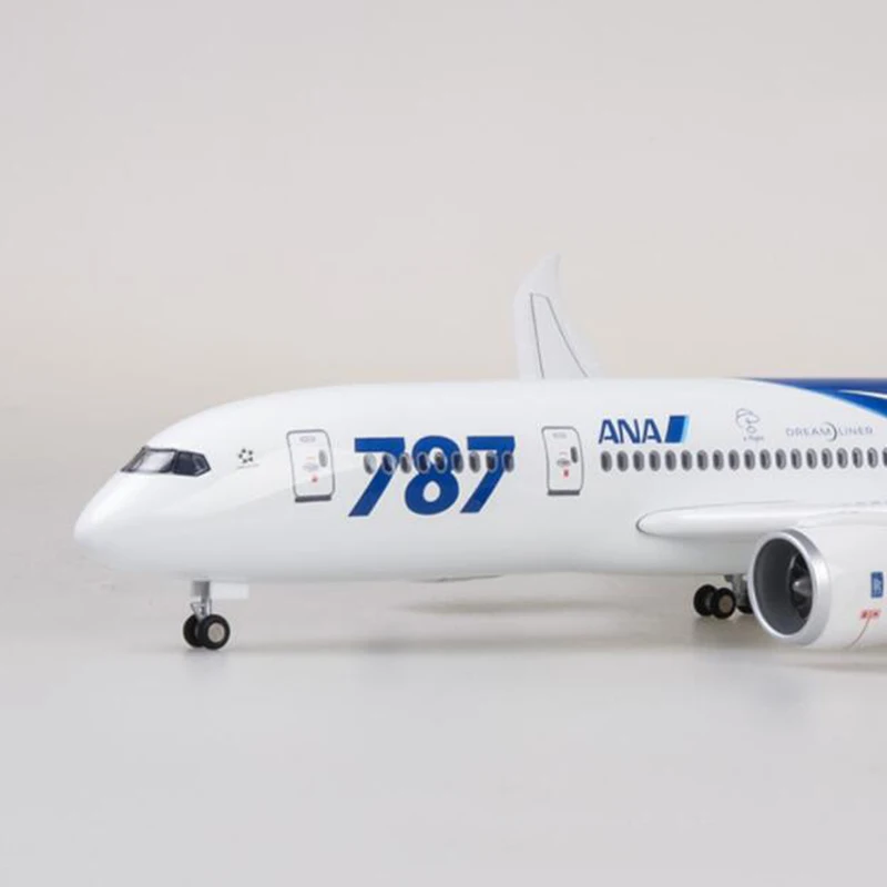 47 см модель самолета из сплава 1/130 Боинга 787 B787 Япония самолет ANA Airline W светильник &