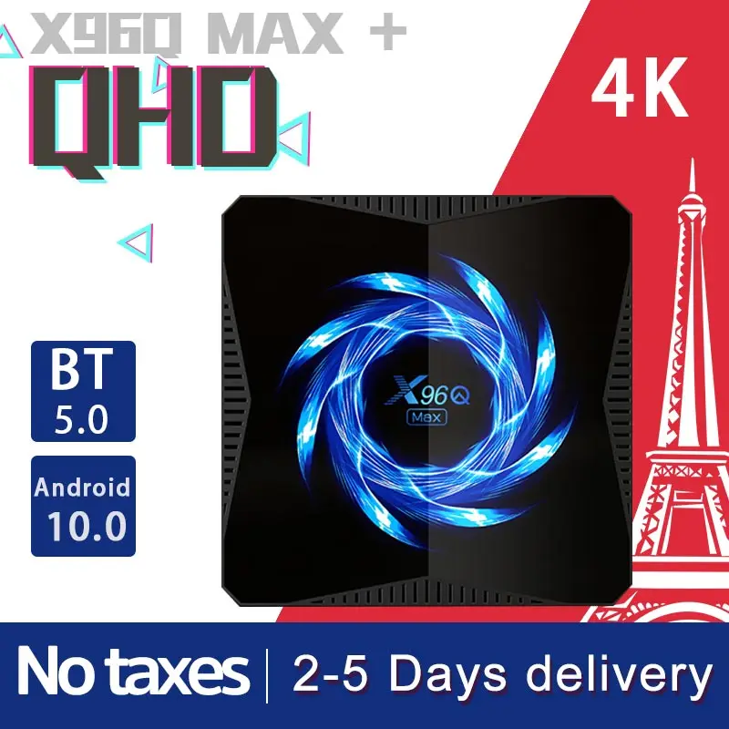 

X96Q MAX Android 10 qhdtv ip приставка для ТВ смарт-приставка для ТВ H616 4 ядра 4 32г 64Г Media Player Smart Ip tv box Декодер каналов кабельного телевидения Корабль из Фр...