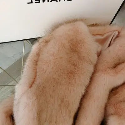 MESHARE New Style High-end Fashion Women Faux Fur Coat S1