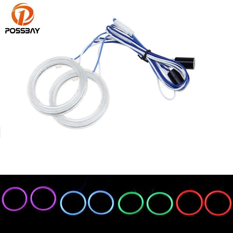 Автомобильные светодиодные лампы POSSBAY 1 пара фары ангельские глазки