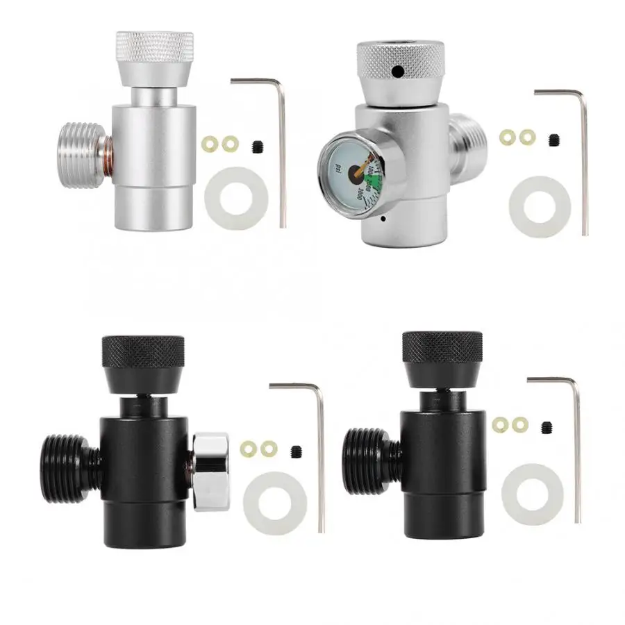 

С/Whithou метр Манометр оборудование CO2 наполнение бака цилиндр для заправки туристических плиток разъем комплект для SodaStream майка TR21-4