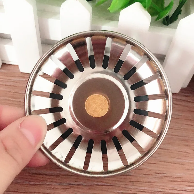 

Stainless Bathroom Kitchen Supplies Plug Sink Filter Steel Kitchen Sink Strainer Stopper Bathroom Hair Catcher Kitchen Supplies