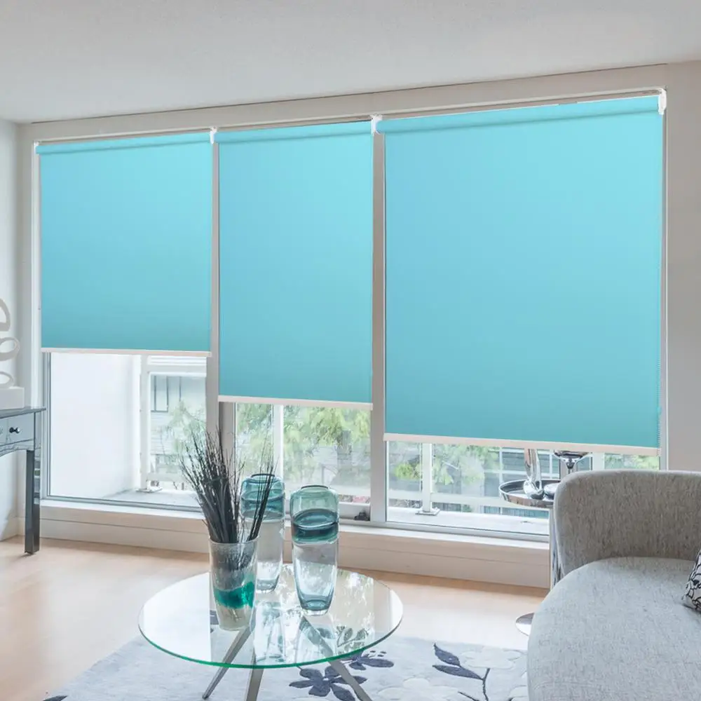 Занавески с пеньковой текстурой светонепроницаемые Роликовые жалюзи половина