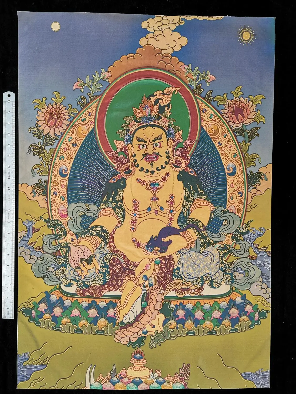 

YIZHU CULTUER ART COLLECTION VINTAGE DECORATION SACRED BUDDHIST BUDDHAS THANGKA PAINTINGS
