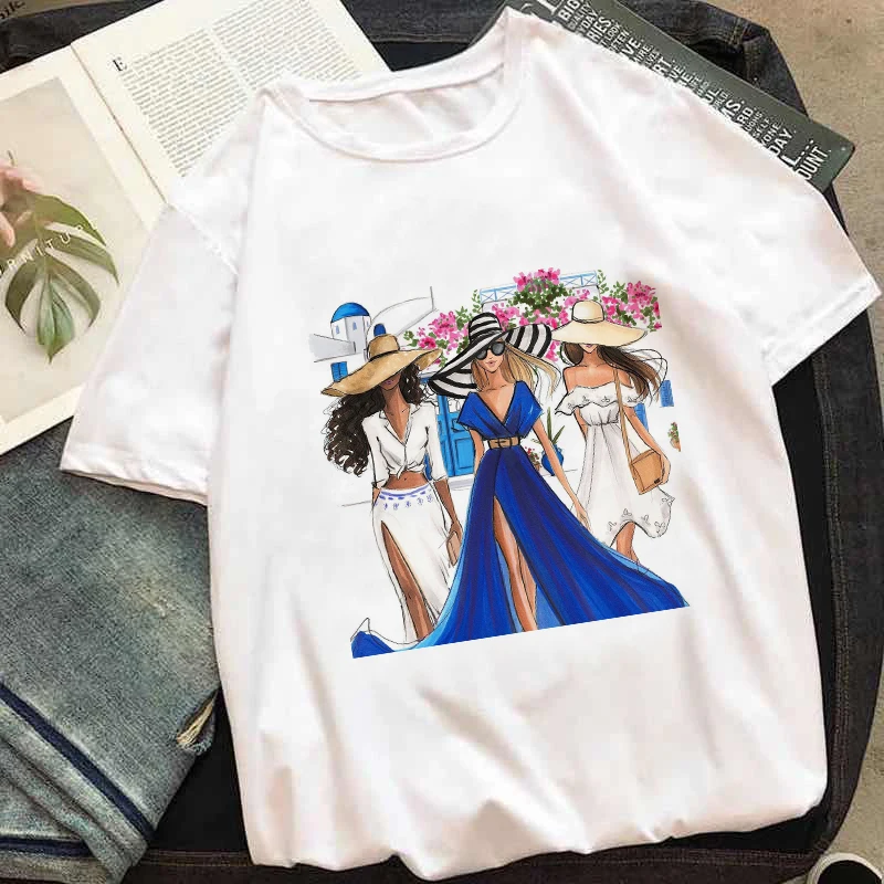 

New summer 2021 Women Art Tees Sunflower Oil Painting Ladies Womens Tops Aesthetic Clothes Graphic Female Lady Harajuku T-Shirt