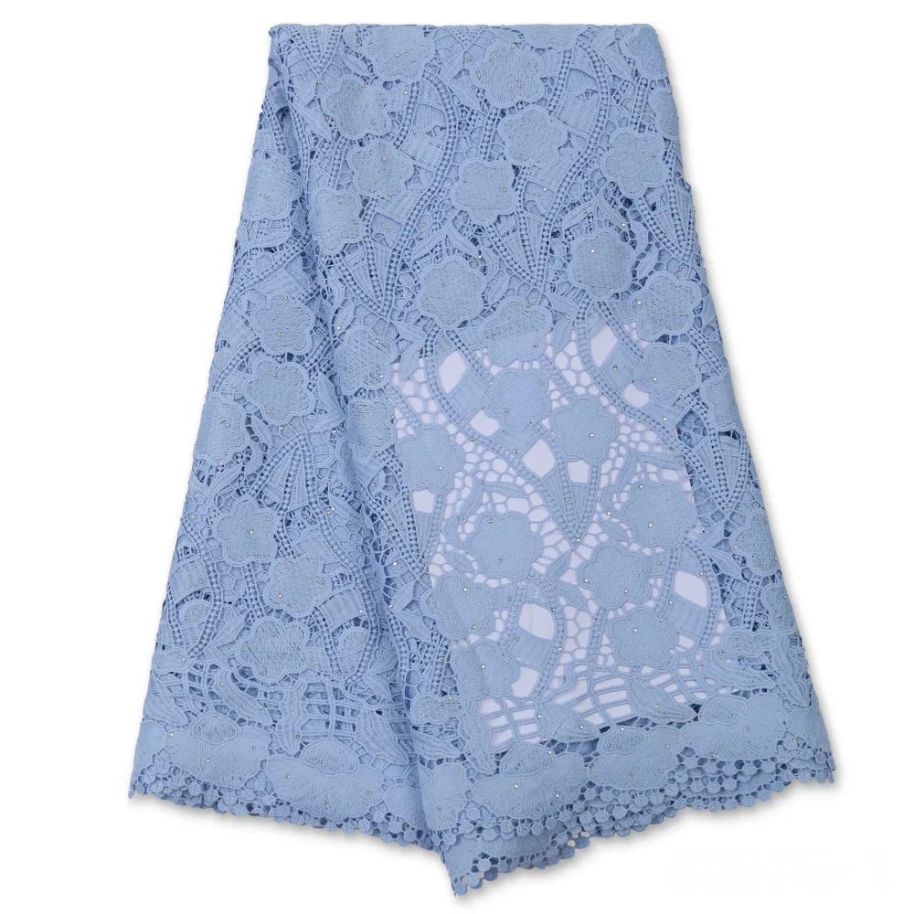 

YILIBER Lot French Eyelash Lace Fabric 130cm White Black Diy Exquisite Lace Embroidery Clothes Wedding Dress Accessories