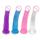 Эротический мягкий желеобразный фаллоимитатор, Реалистичная пуля, вибратор, анальная лампа, большая всасывание пениса, игрушки для взрослых, секс-игрушки для женщин
