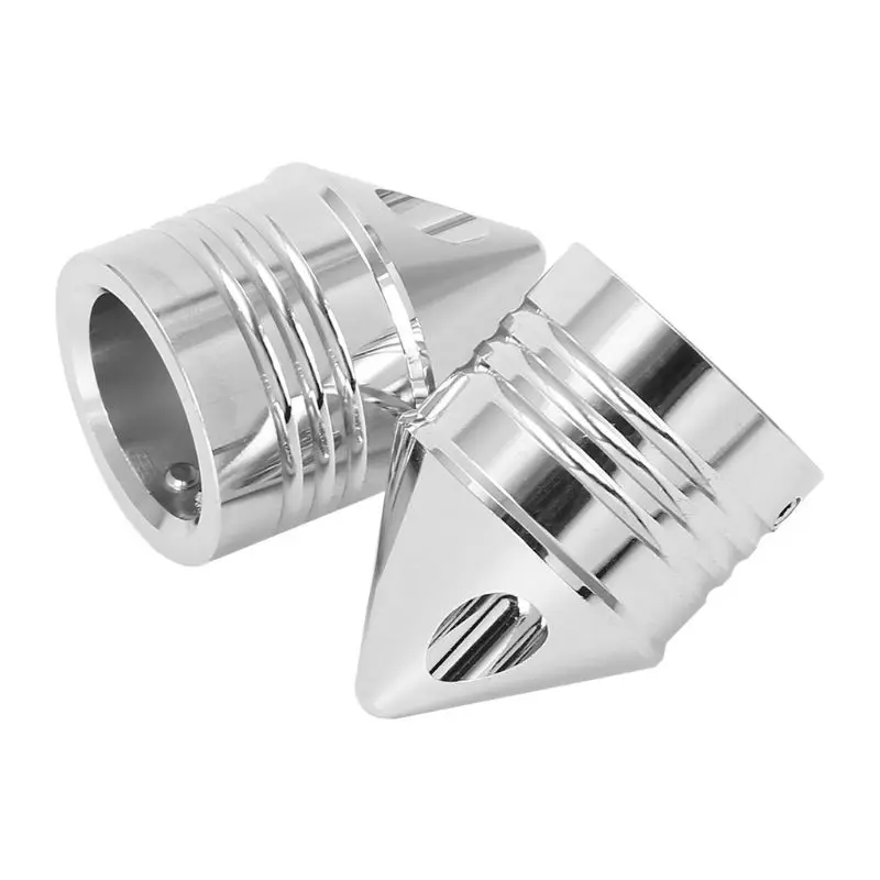 

1 Pair Chrome Front Axle Nut Cover Cap for Softail Dyna V-Rod Trike Silver / Black Motorcycle Styling
