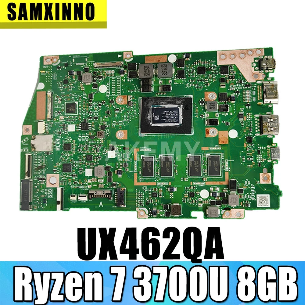 

New UX462QA with Ryzen 7 3700U 8GB RAM Motherboard For ASUS UX462Q UX462QA Laotop Mainboard Motherboard