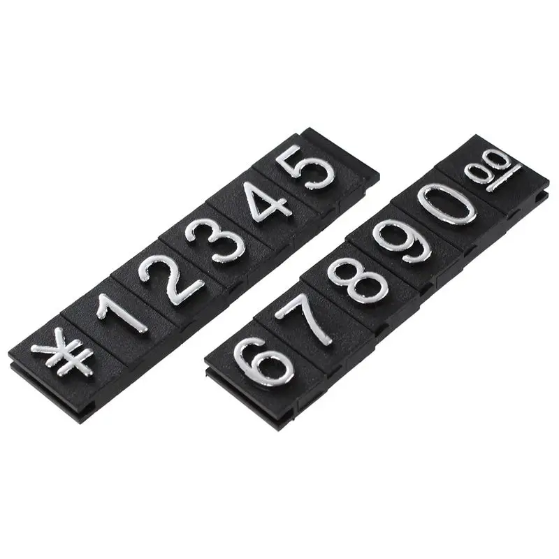 Hot Sale Jewelry store metal ground Arabic numbers combined price tags 10 groups | Дом и сад