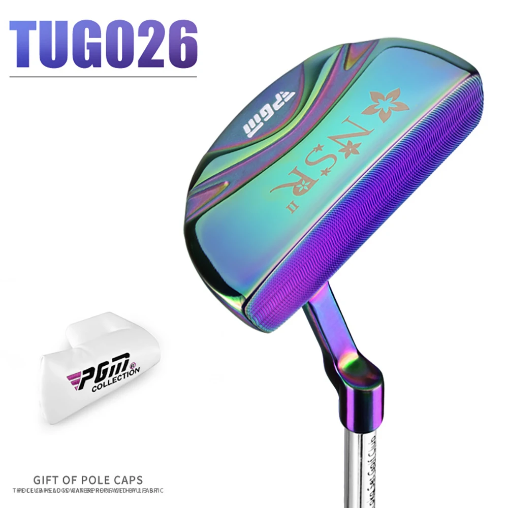 PGM TUG026 Women's NSR Second Generation Golf Putter Right Handed Professional Practice Pole Stainless Steel Shaft + Rubber Grip