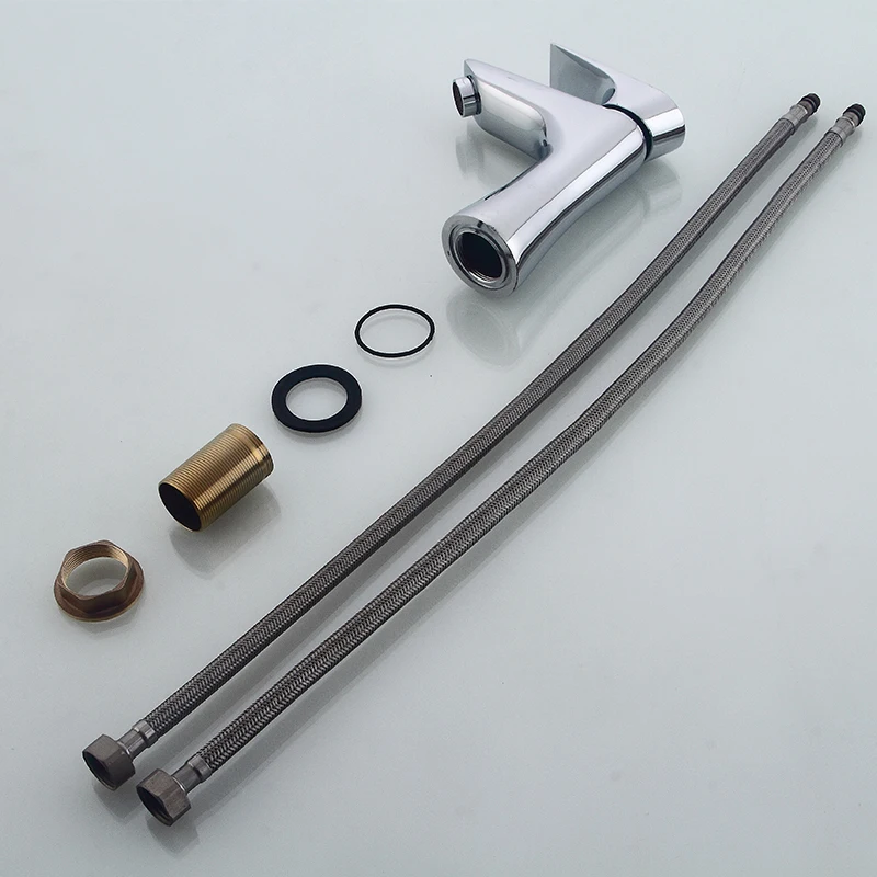 Мини стильный элегантный смеситель для ванной комнаты латунный Смеситель